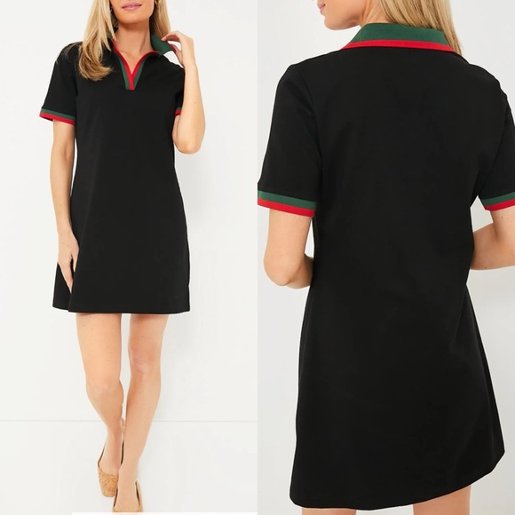 TUCKERNUCK Black Hutton Polo Dress Small - Picture 2 of 14